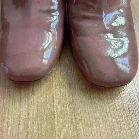 Lewit Amara Antique Loafer Blush Block Heels - Picture 2 of 8